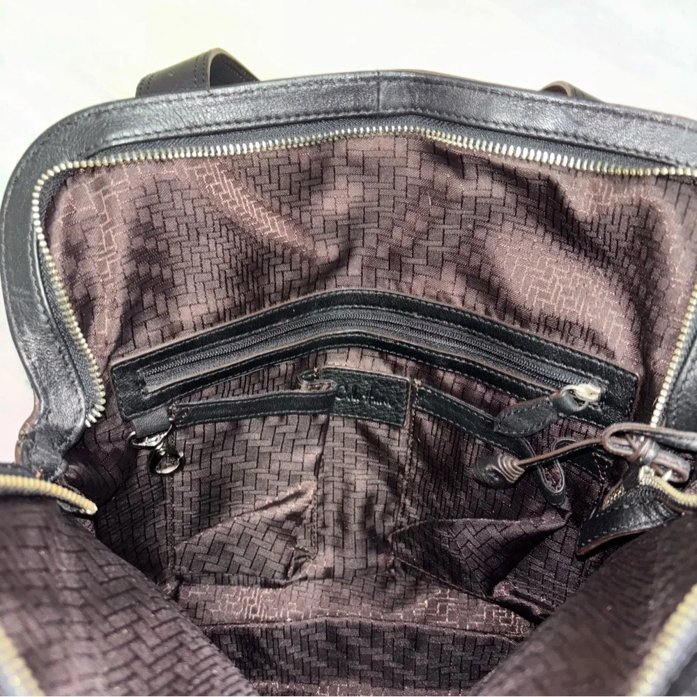 Cole Haan Village Soft Rouched Satchel Black
